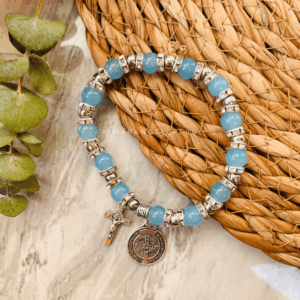 pulsera de San Benito medalla de San Benito pulsera religiosa