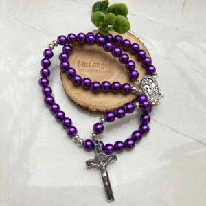 rosarios del señor de los milagros con cuentas moradas