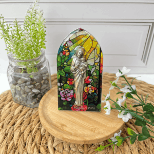 regalo religioso San José figura religiosa aluminio Perú