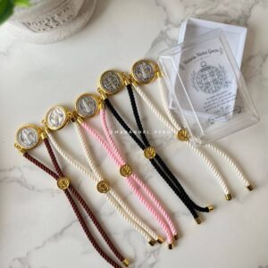 recuerdo bautizo pulsera San Benito